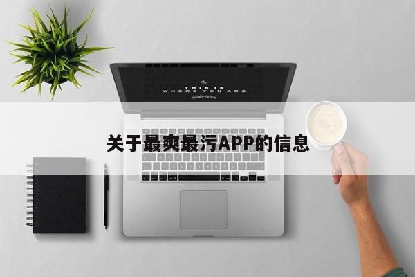 关于最爽最污APP的信息