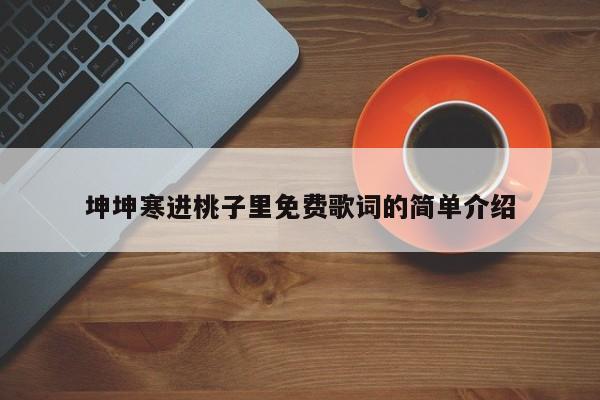 坤坤寒进桃子里免费歌词的简单介绍