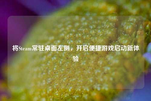 将Steam常驻桌面左侧，开启便捷游戏启动新体验