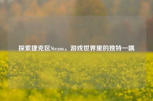 探索捷克区Steam，游戏世界里的独特一隅
