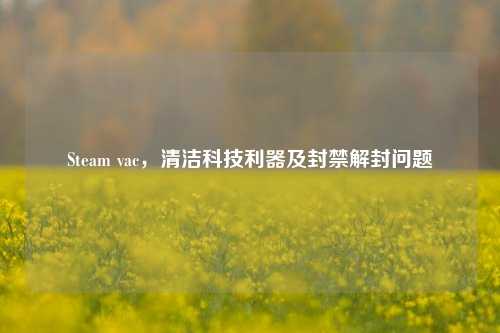 Steam vac,清洁科技利器及封禁解封问题