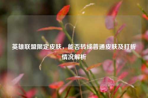 英雄联盟限定皮肤,能否转成普通皮肤及打折情况解析