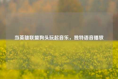 当英雄联盟狗头玩起音乐,独特语音播放