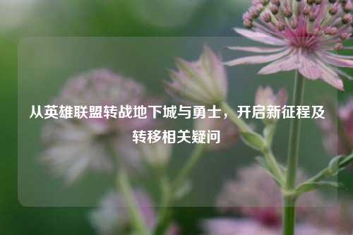 从英雄联盟转战地下城与勇士,开启新征程及转移相关疑问