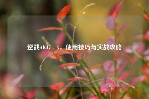 逆战AK47 - A,使用技巧与实战攻略