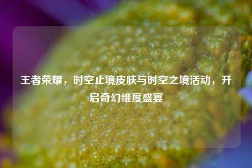 王者荣耀,时空止境皮肤与时空之境活动,开启奇幻维度盛宴