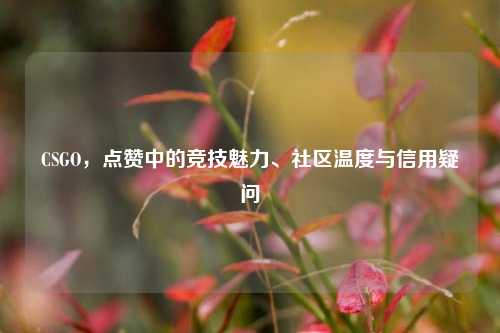 CSGO,点赞中的竞技魅力、社区温度与信用疑问