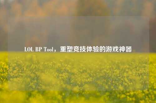 LOL BP Tool,重塑竞技体验的游戏神器