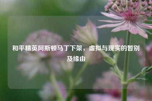 和平精英阿斯顿马丁下架，虚拟与现实的暂别及缘由