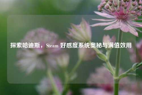 探索哈迪斯，Steam 好感度系统奥秘与满值效用