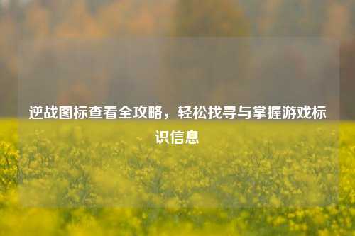 逆战图标查看全攻略,轻松找寻与掌握游戏标识信息