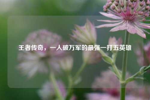 王者传奇,一人破万军的最强一打五英雄