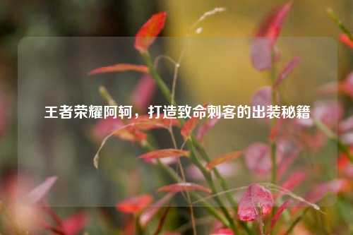 王者荣耀阿轲,打造致命刺客的出装秘籍