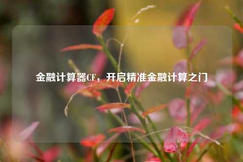 金融计算器CF,开启精准金融计算之门