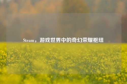 Steam,游戏世界中的奇幻荣耀枢纽