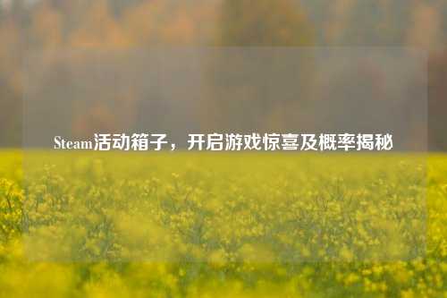 Steam活动箱子,开启游戏惊喜及概率揭秘